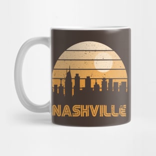 Retro Sunset Nashville Mug